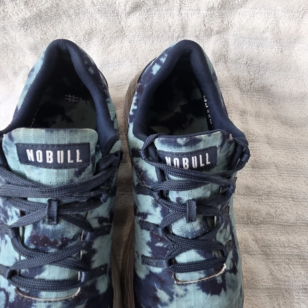 Nobull Ripstop Teal Tie Dye Runners Shoes All Day Men's 7.5 Women's 9 Sneakers
